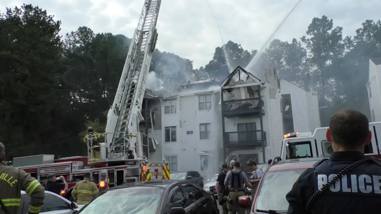 North Crossing Apartments At least 16 people displaced after fire