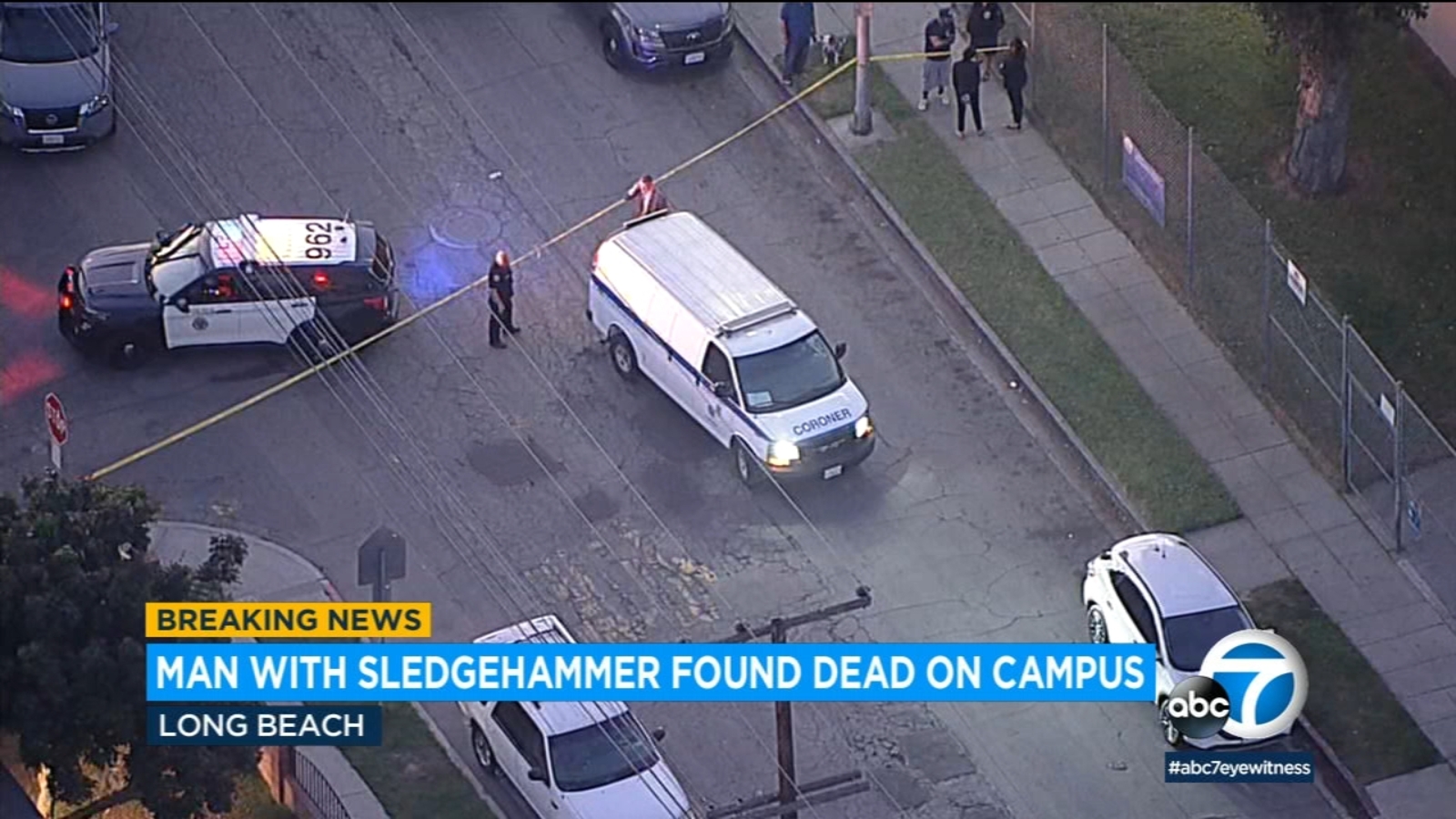 Long Beach police continue to investigate death of man who entered school campus with