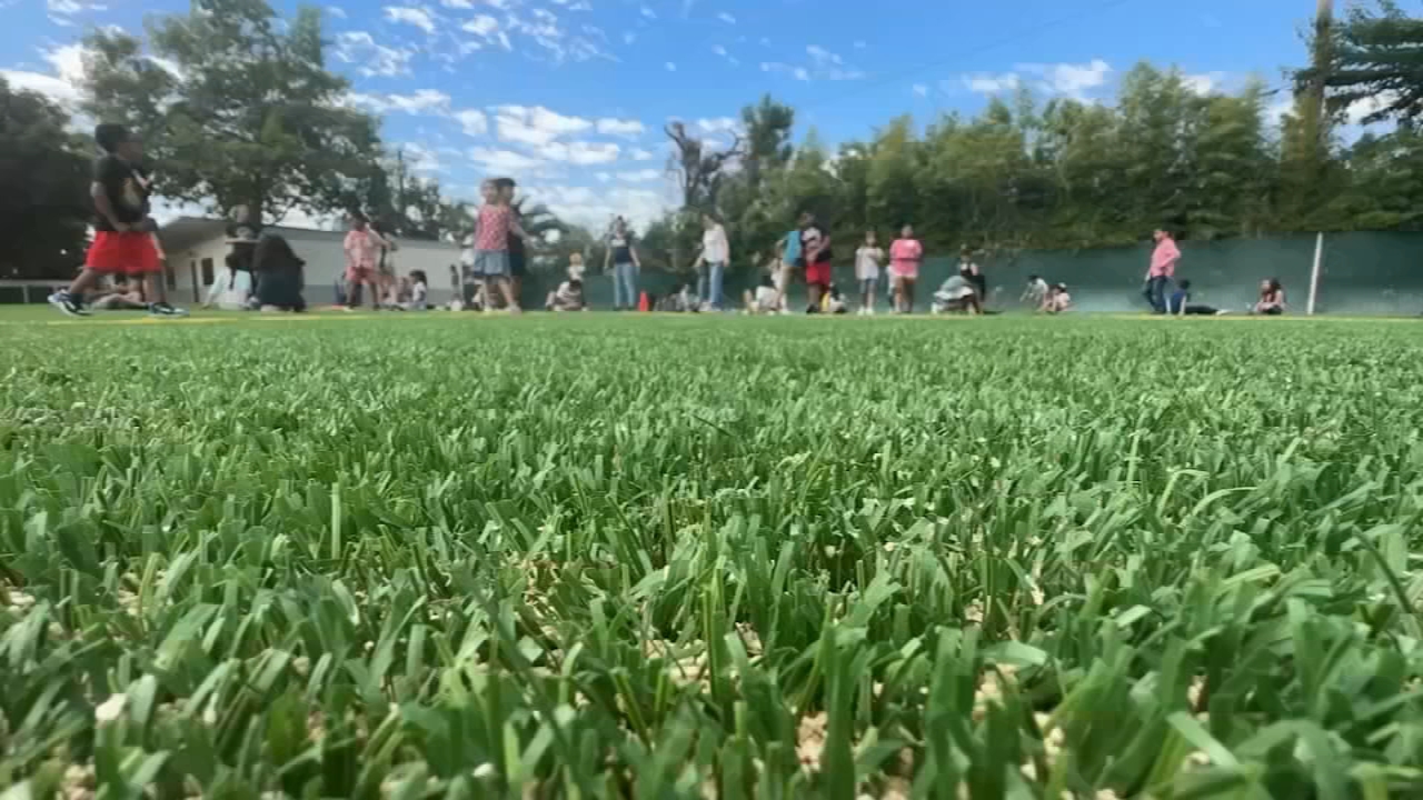 New turf for Visalia elementary school helping keep students active