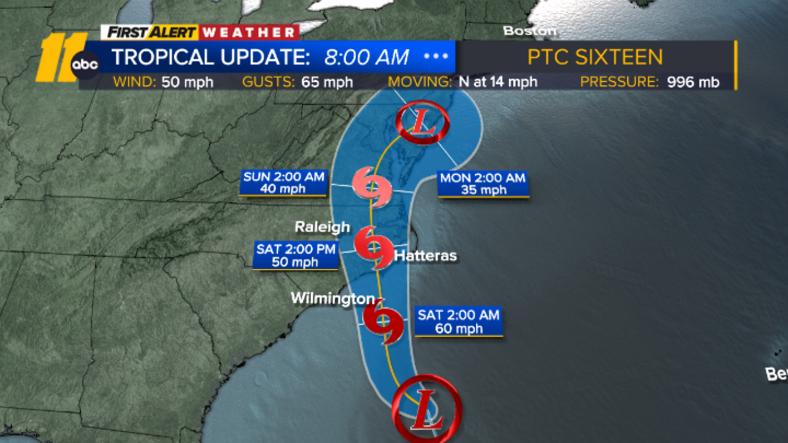 Weather today | System heading to NC expected to become tropical storm, warning issued - Vimarsana News