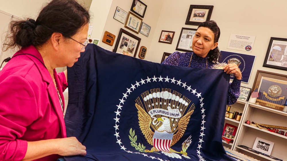 Meet the Philly artists tasked with embroidering the President's flags