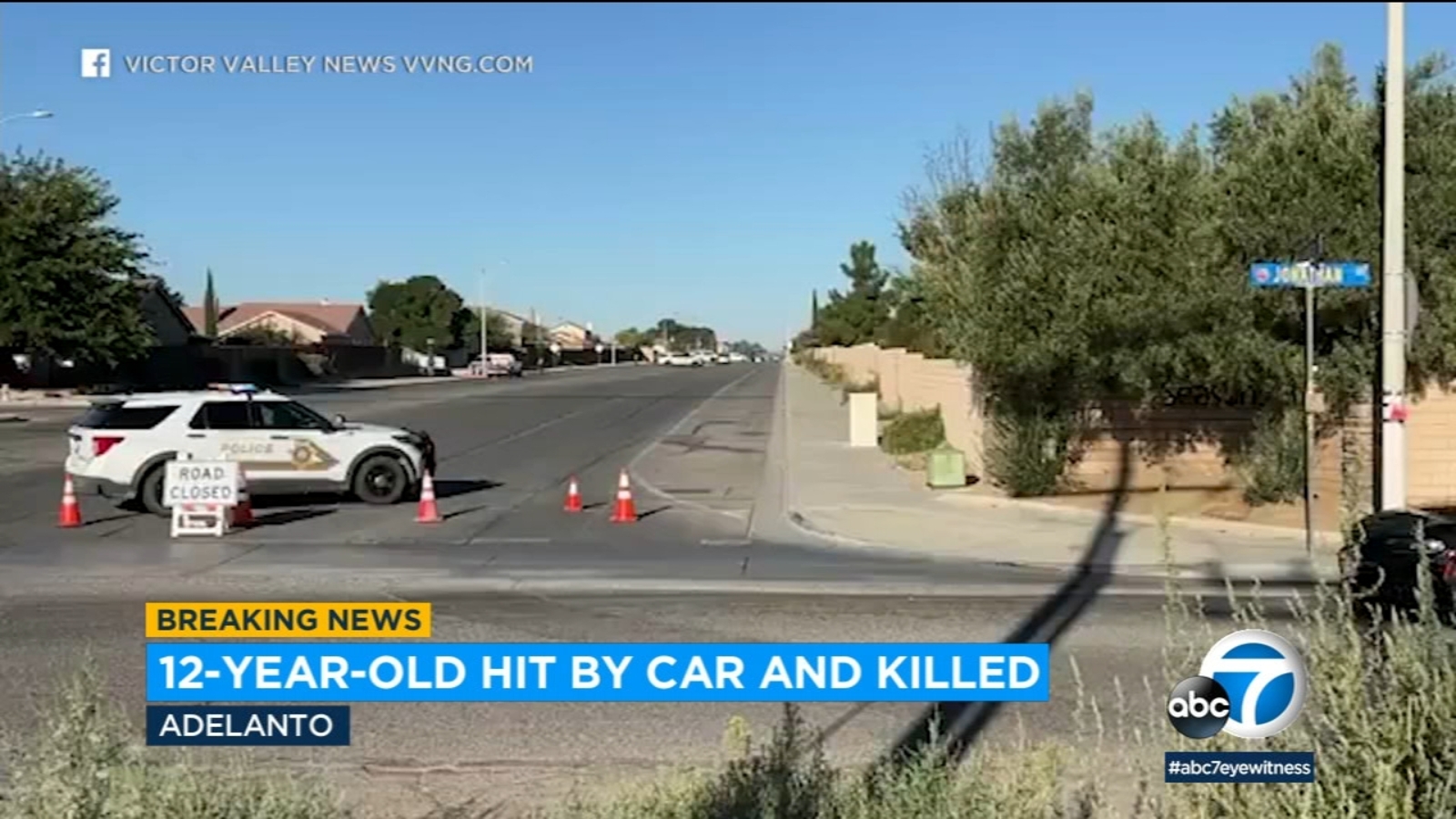 Child dies after being hit by car while crossing street in Adelanto - Vimarsana News