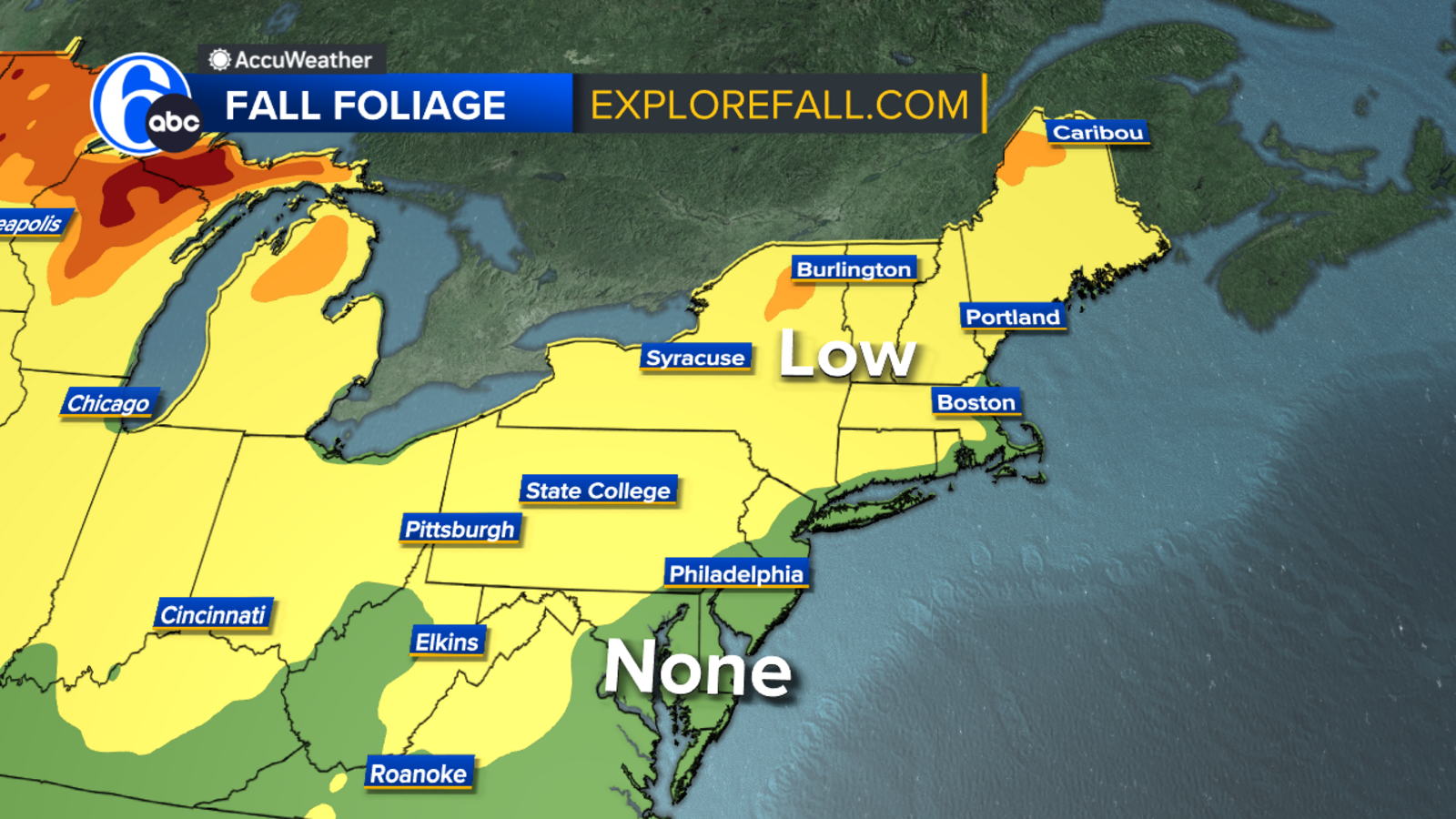 Fall foliage outlook Peak color will be delayed this season across