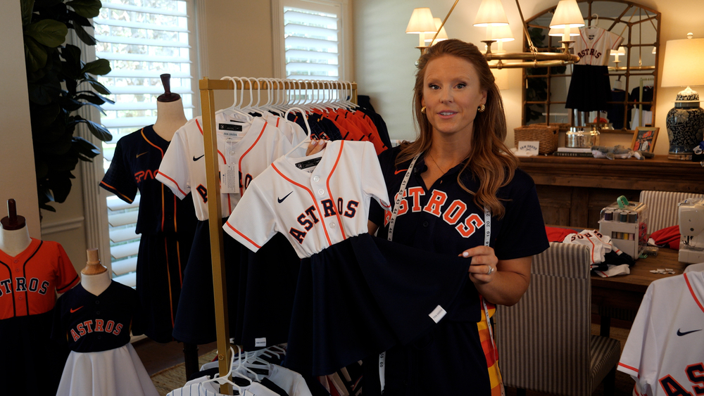 Daughters of MLB stars sport jersey dresses from The Woodlands