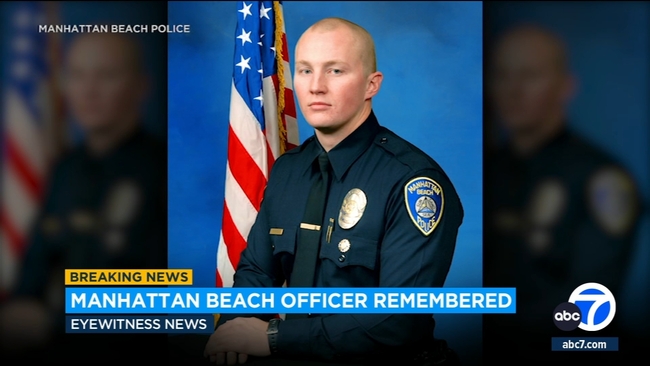 Manhattan Beach honors motorcycle officer killed in 405 Freeway crash ...