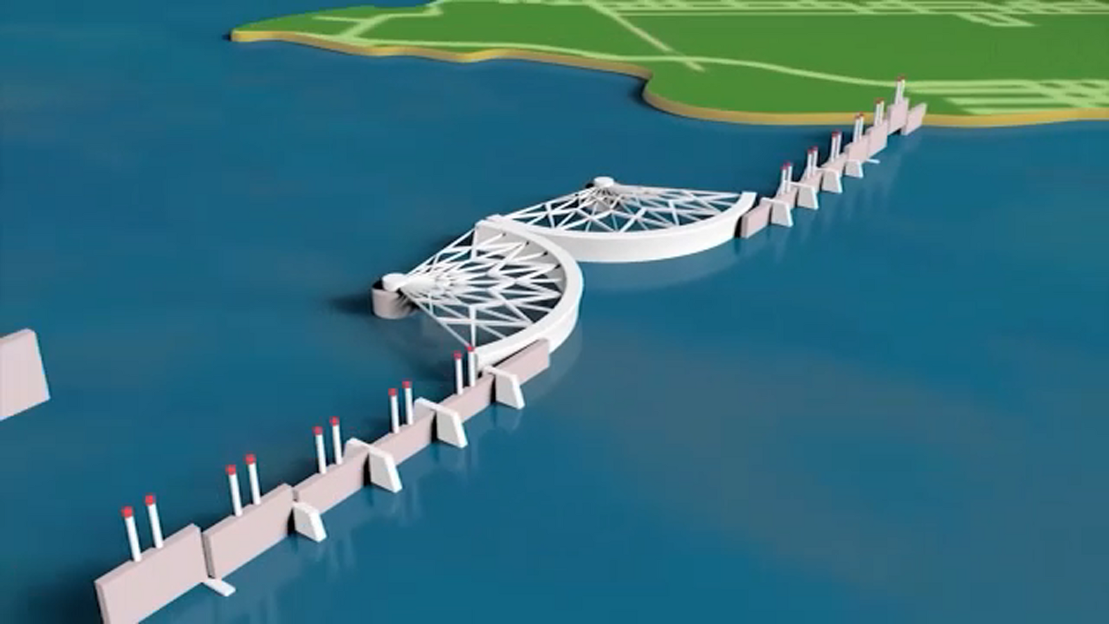 Galveston Bay Park Plan proposed to go along with Ike Dike that would create chain of barrier islands to protect from storm surges - Vimarsana News