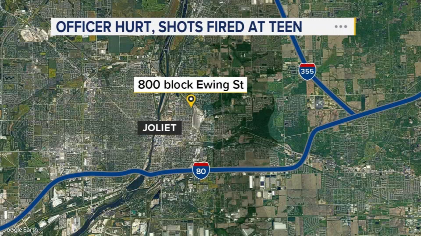 Officer injured after shots fired at teen carjacking suspect, Joliet ...