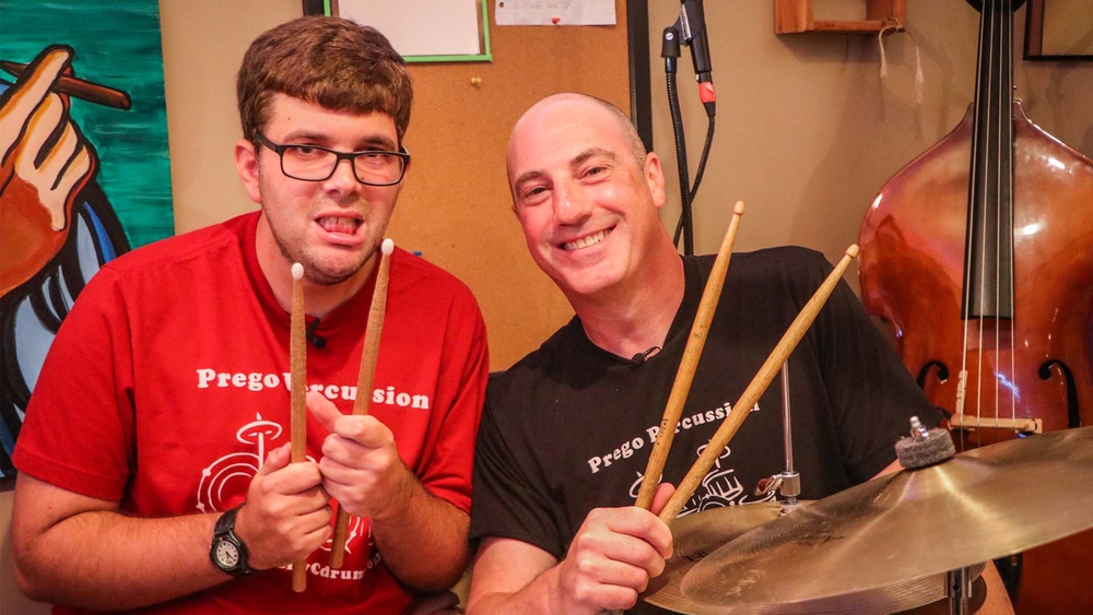 Man with autism becomes a drumming star with aid of lifelong coach