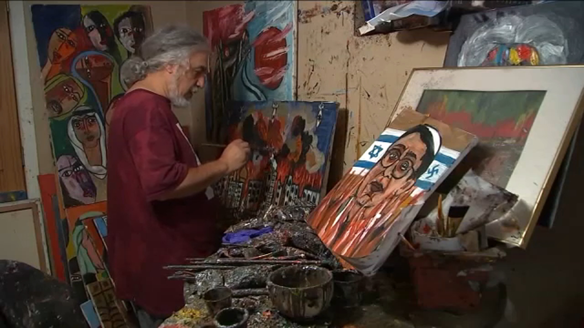 NJ artist says his work predicted the latest conflict between Israel and Hamas