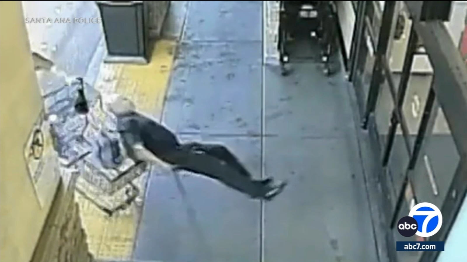 Assailant sought after slamming shopping cart into 68yearold man with prosthetic leg in Santa Ana