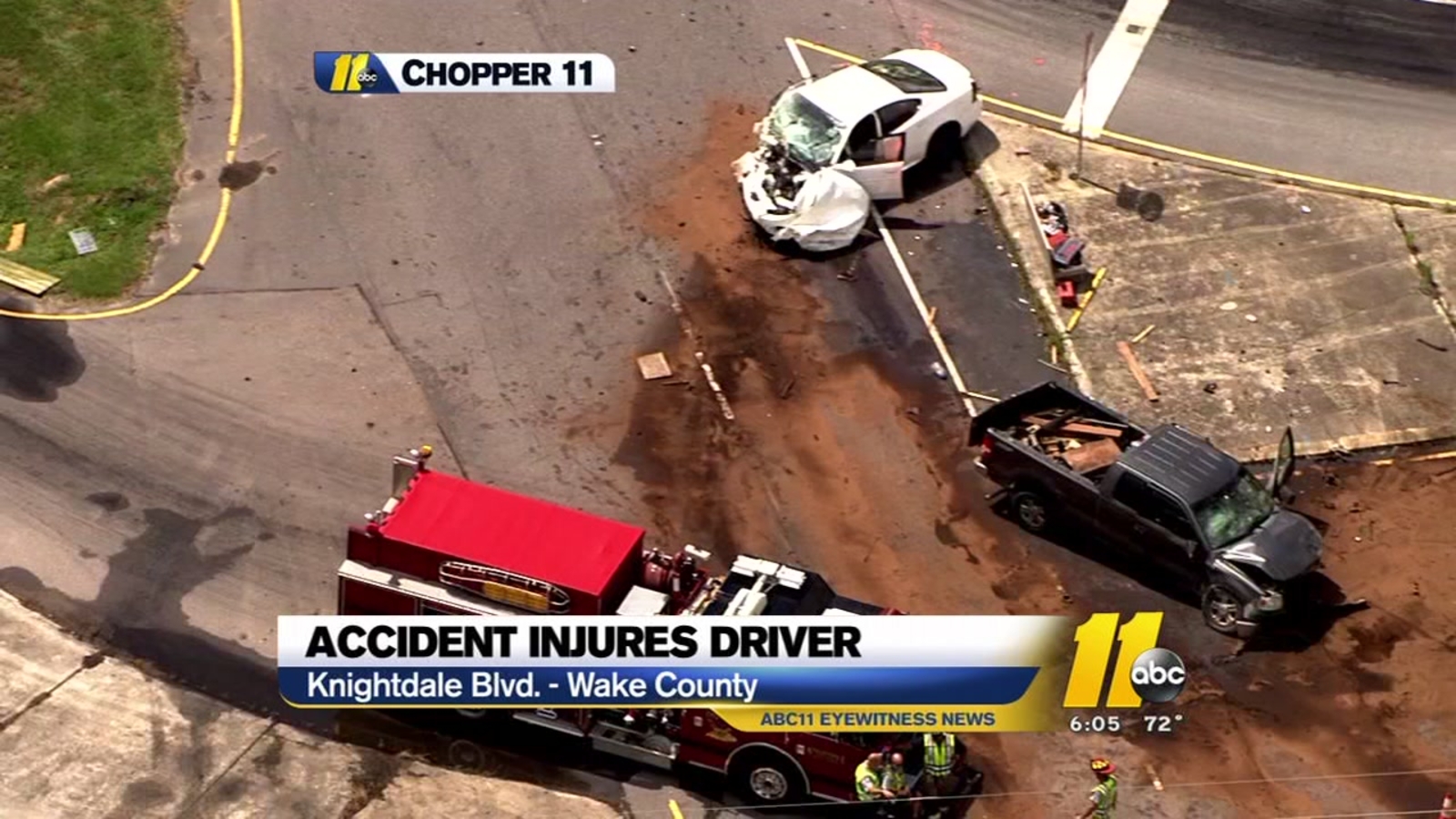 3 hurt but OK after serious accident near Knightdale ABC11 RaleighDurham