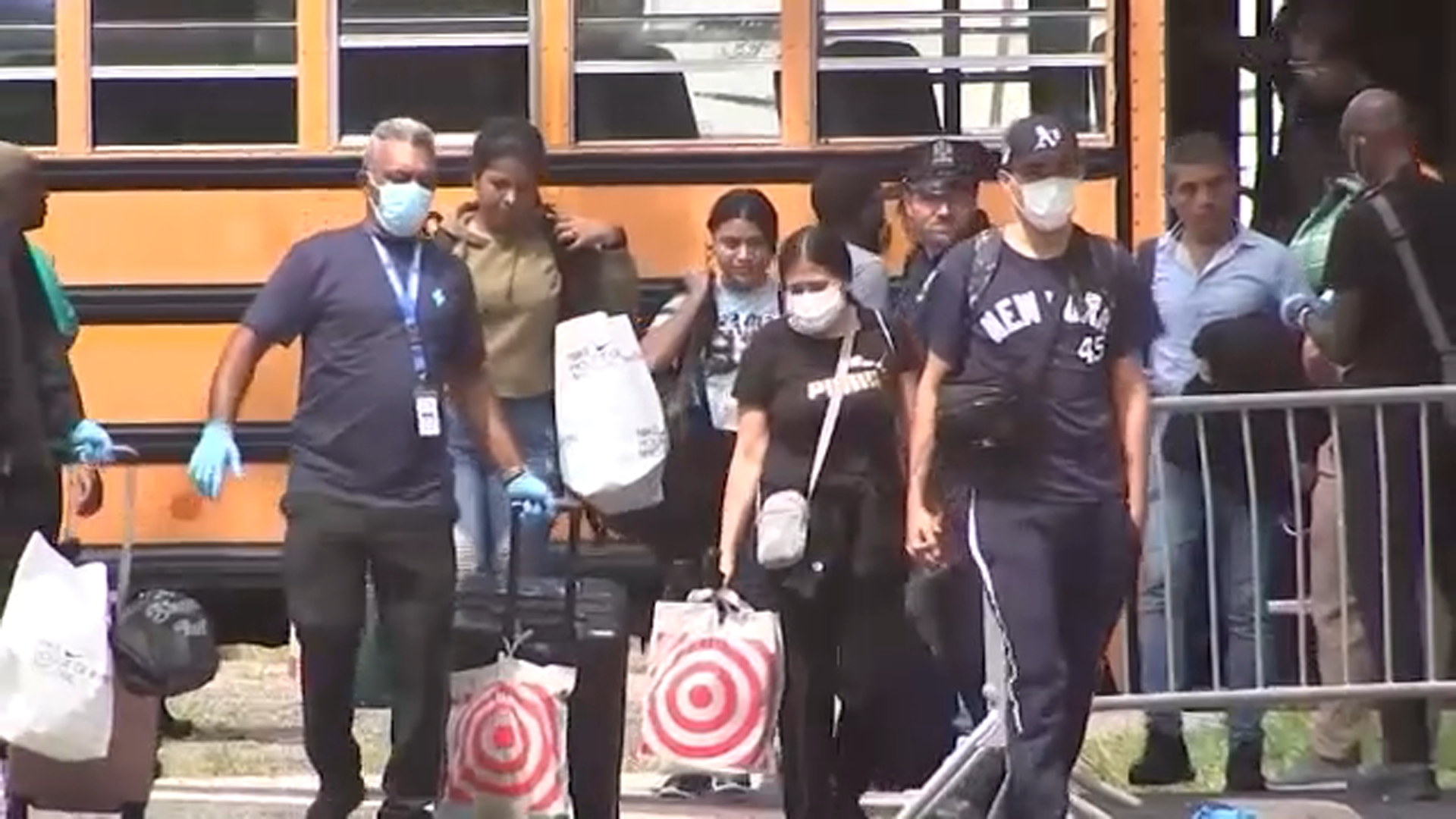 Migrants being moved from shelter at former school on Staten Island