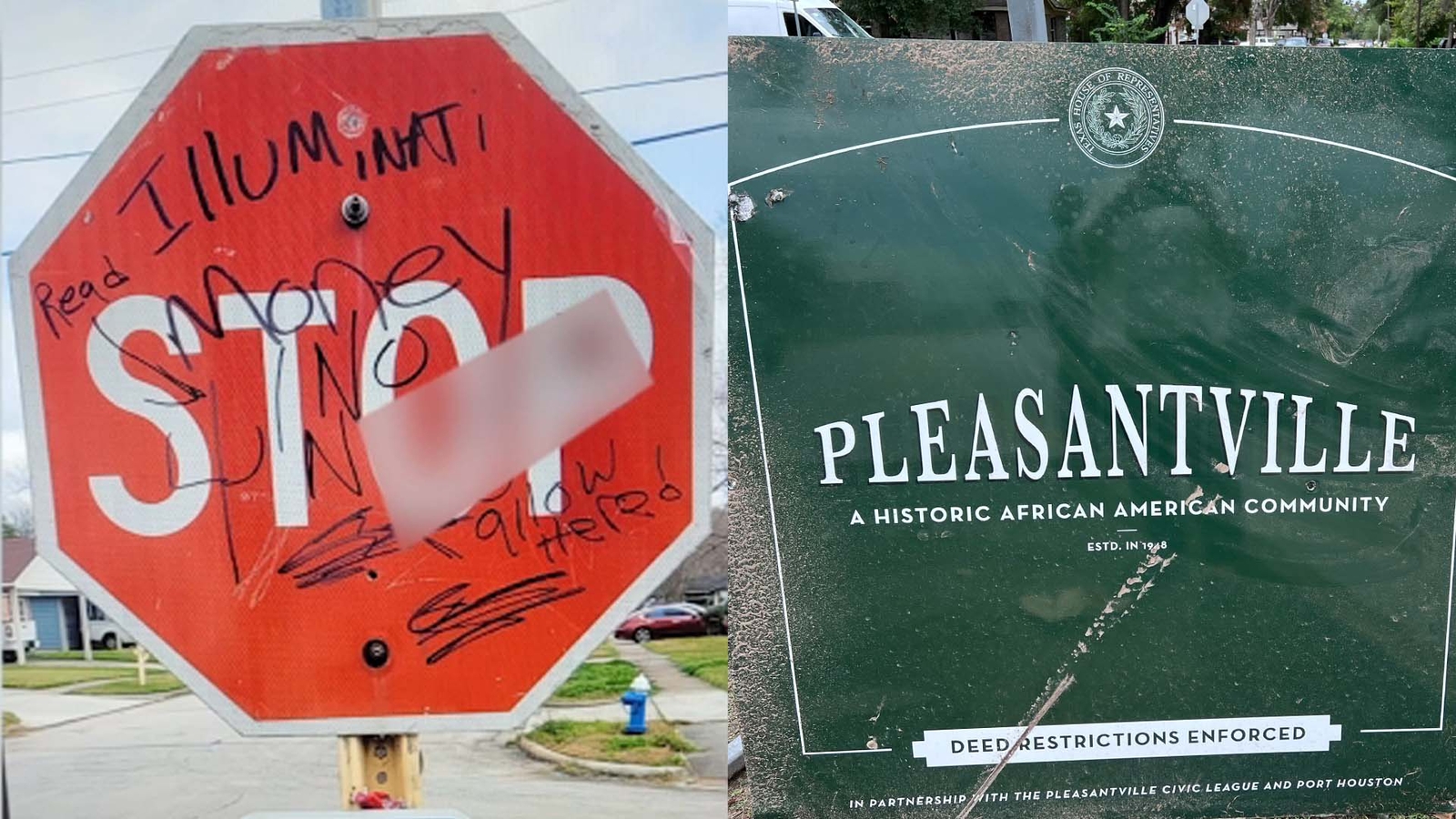 Pleasantville residents concerned as the historic Black neighborhood is vandalized with racial
