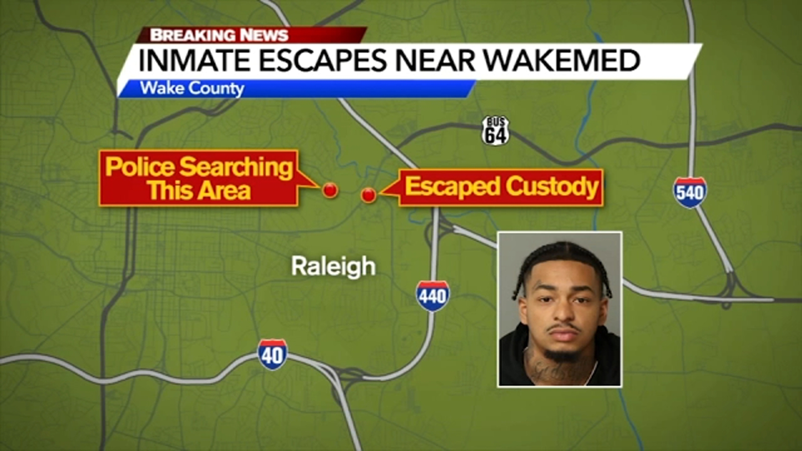 Deputies searching for inmate who escaped while at WakeMed - Vimarsana News