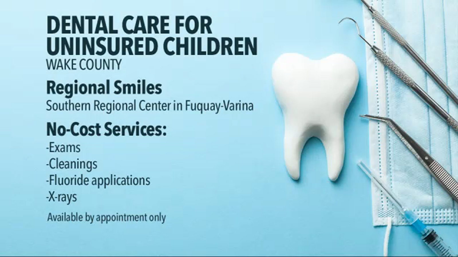 New clinic offers free dental care for uninsured children in Fuquay