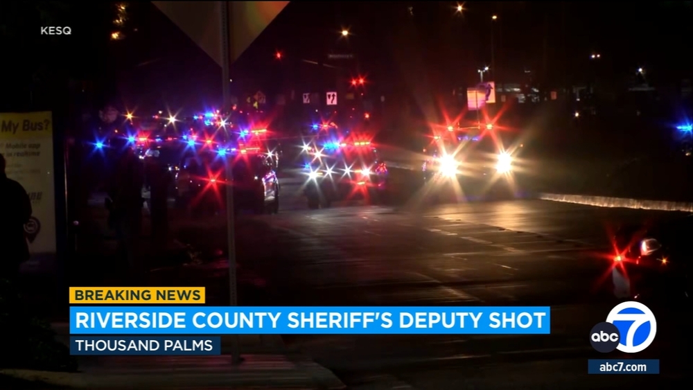 Riverside County sheriff's deputy shot in Thousand Palms