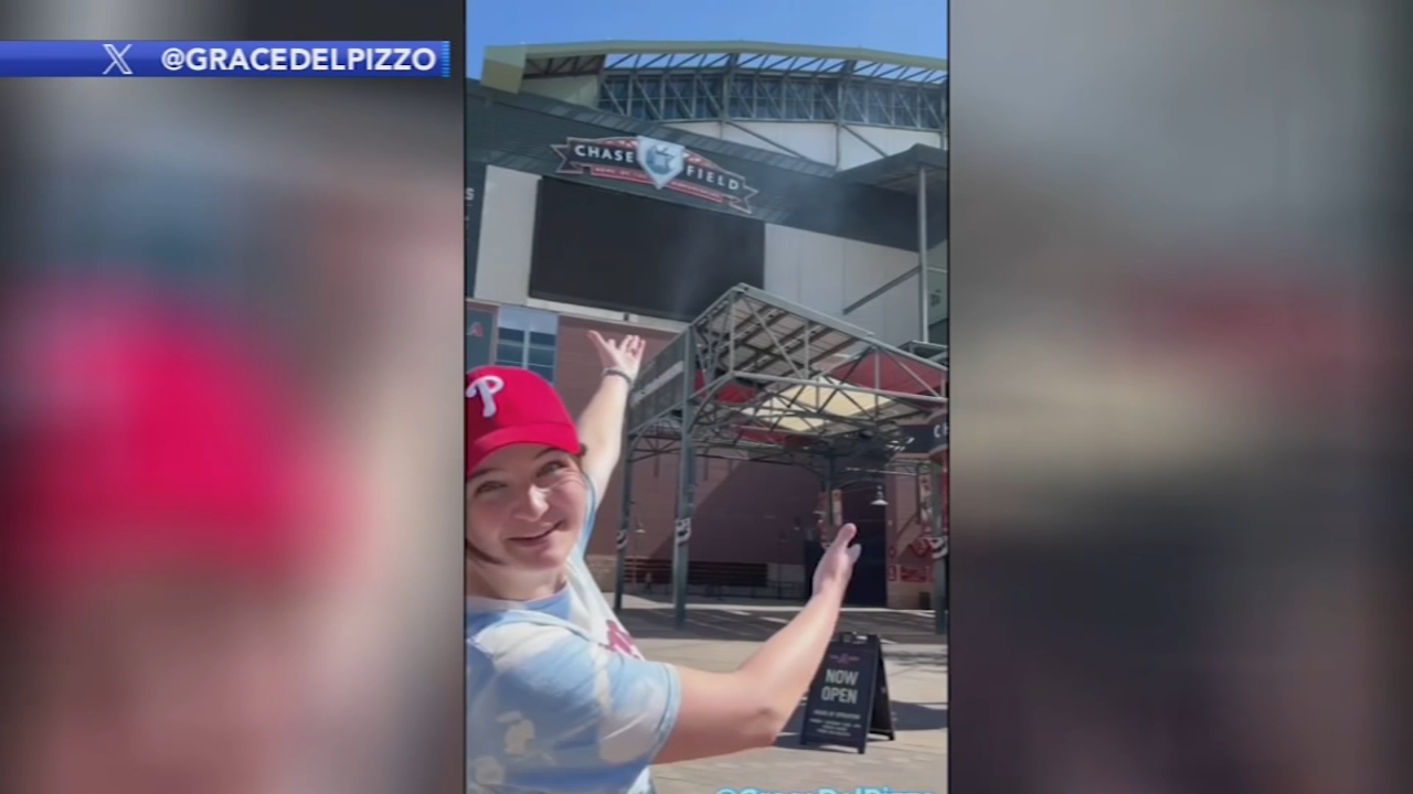 Phillies fan living in Phoenix gives tour of 'climbable structures'