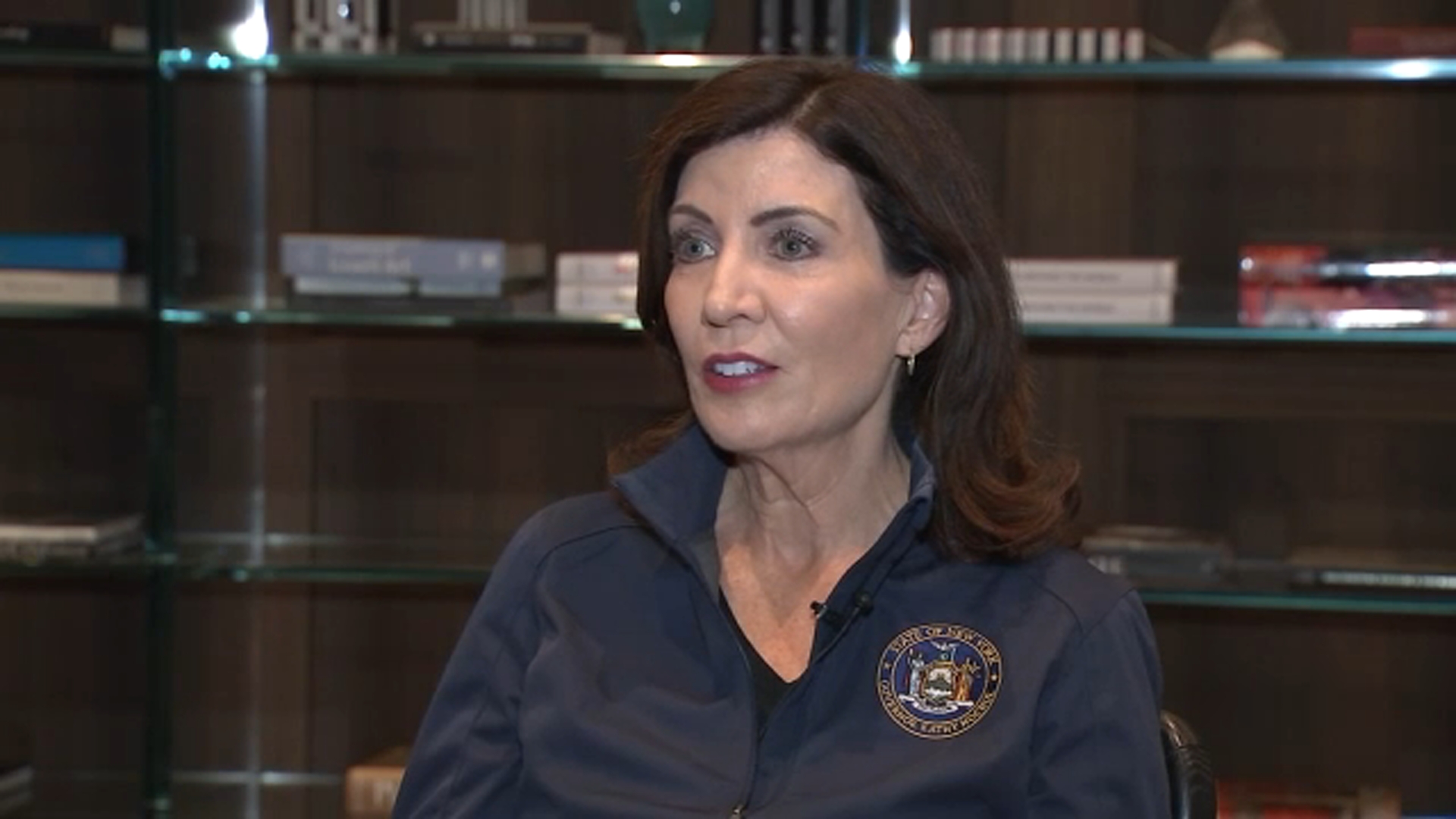 Gov. Hochul visits kibbutz where 70 people were killed