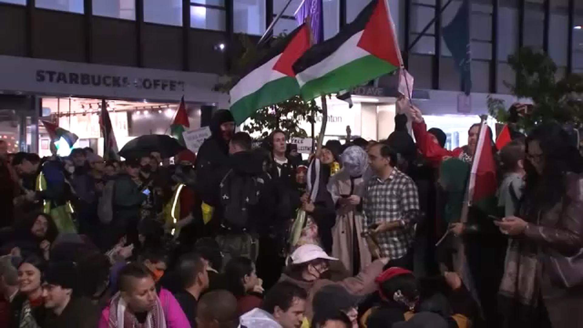 Over 100 arrested during ceasefire protests in Manhattan
