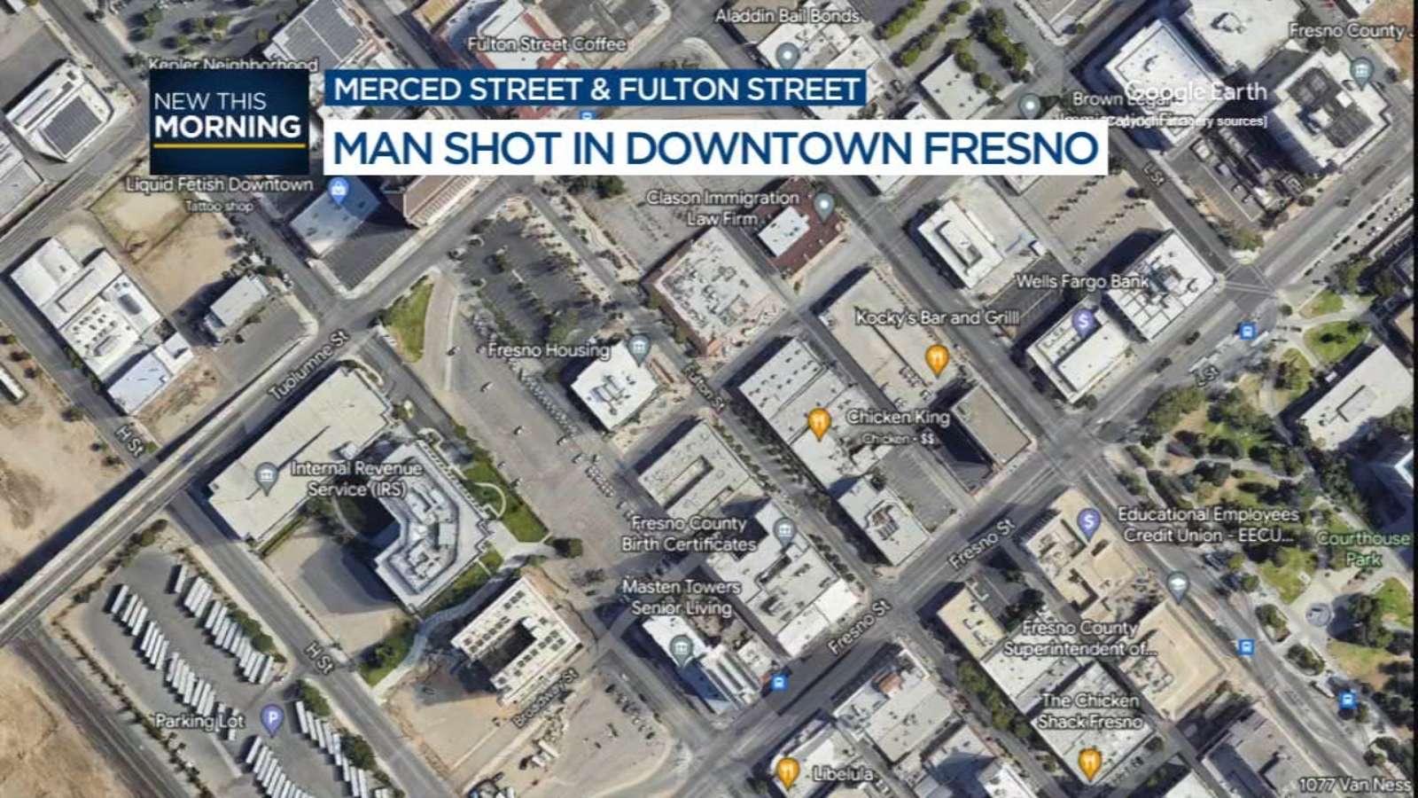 Man hospitalized following shooting in Downtown Fresno ABC30 Fresno