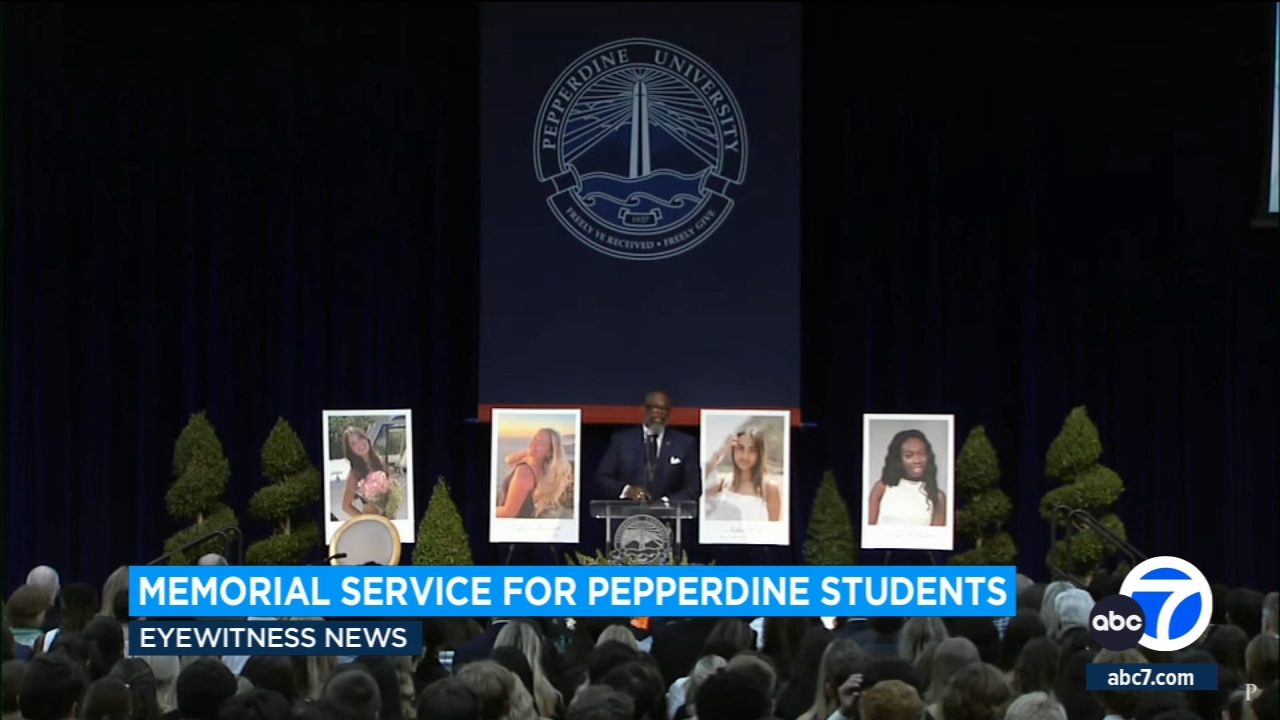 Service honors 4 Pepperdine students killed in PCH crash