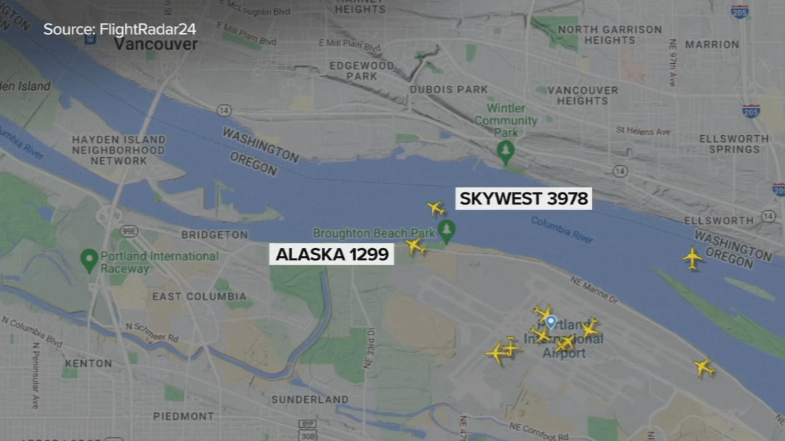 FAA investigating possible close call between Alaska Airlines, SkyWest
