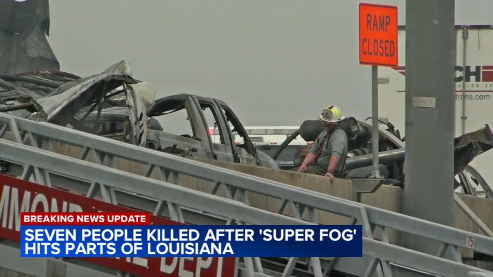 Louisiana pileup: 'Superfog' made of fog and marsh fire smoke blamed for 7 deaths, traffic pileups, road closures - Vimarsana News
