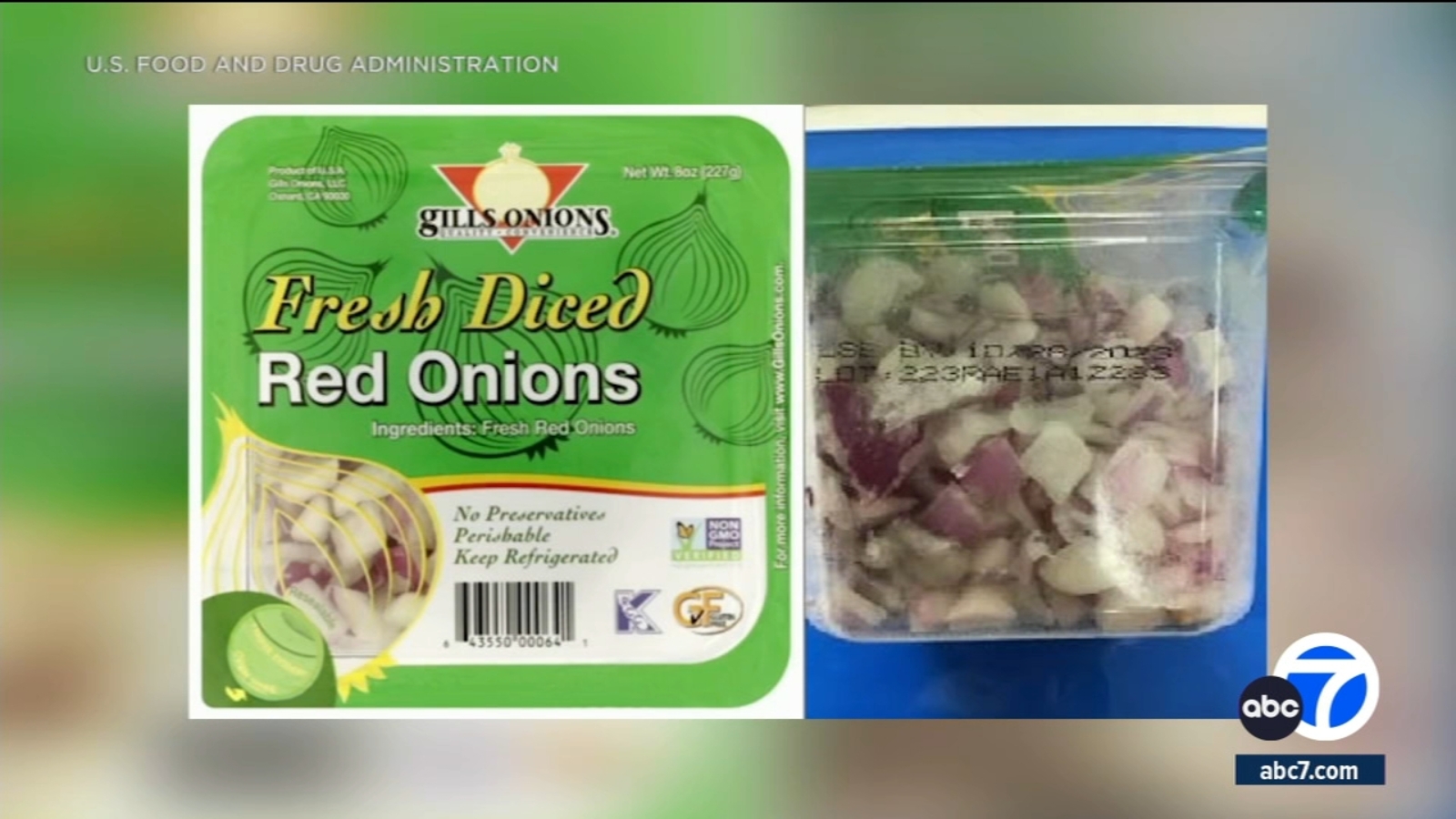 Gills Onions de Oxnard retira del mercado varios productos debido a