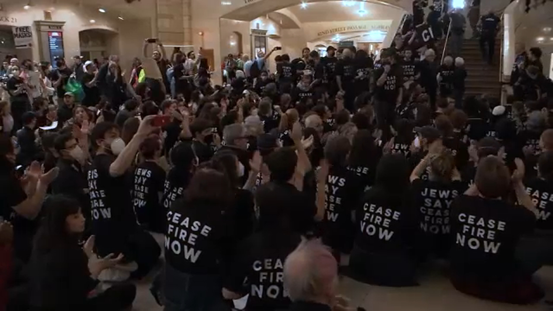 Over 300 taken into custody at Grand Central Terminal