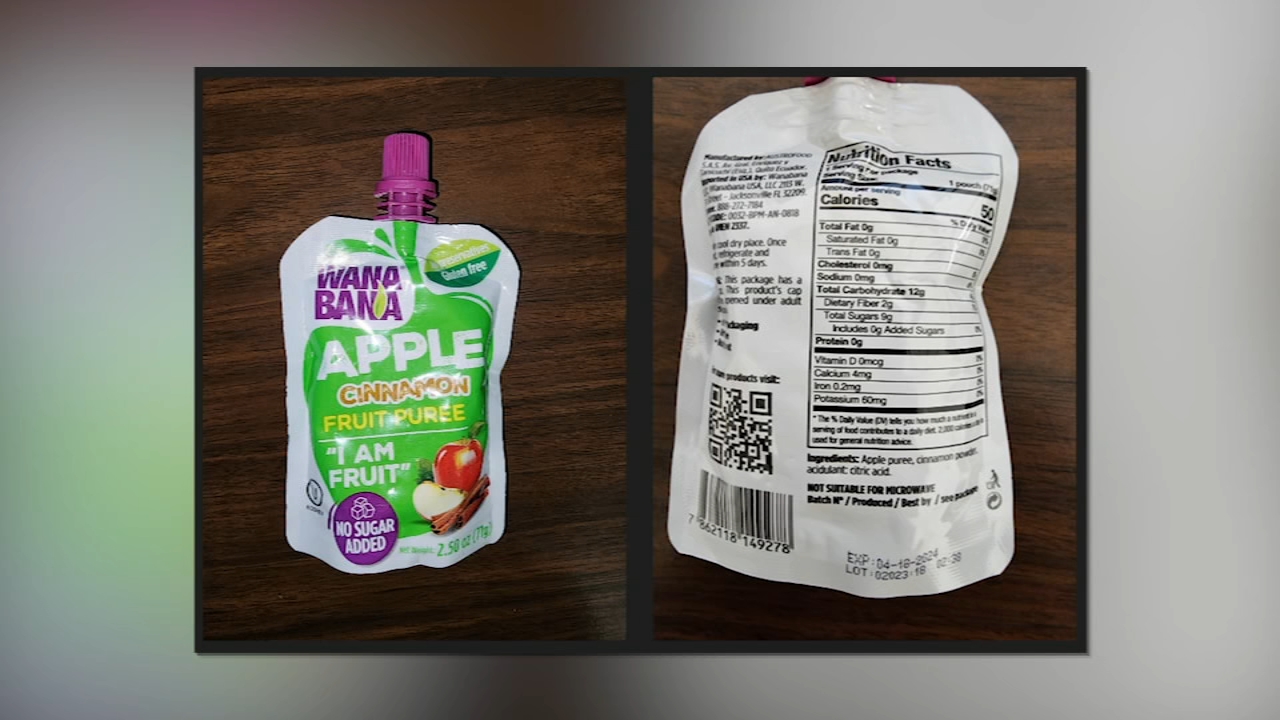 FDA warning consumers after lead found in WanaBana Brand Puree