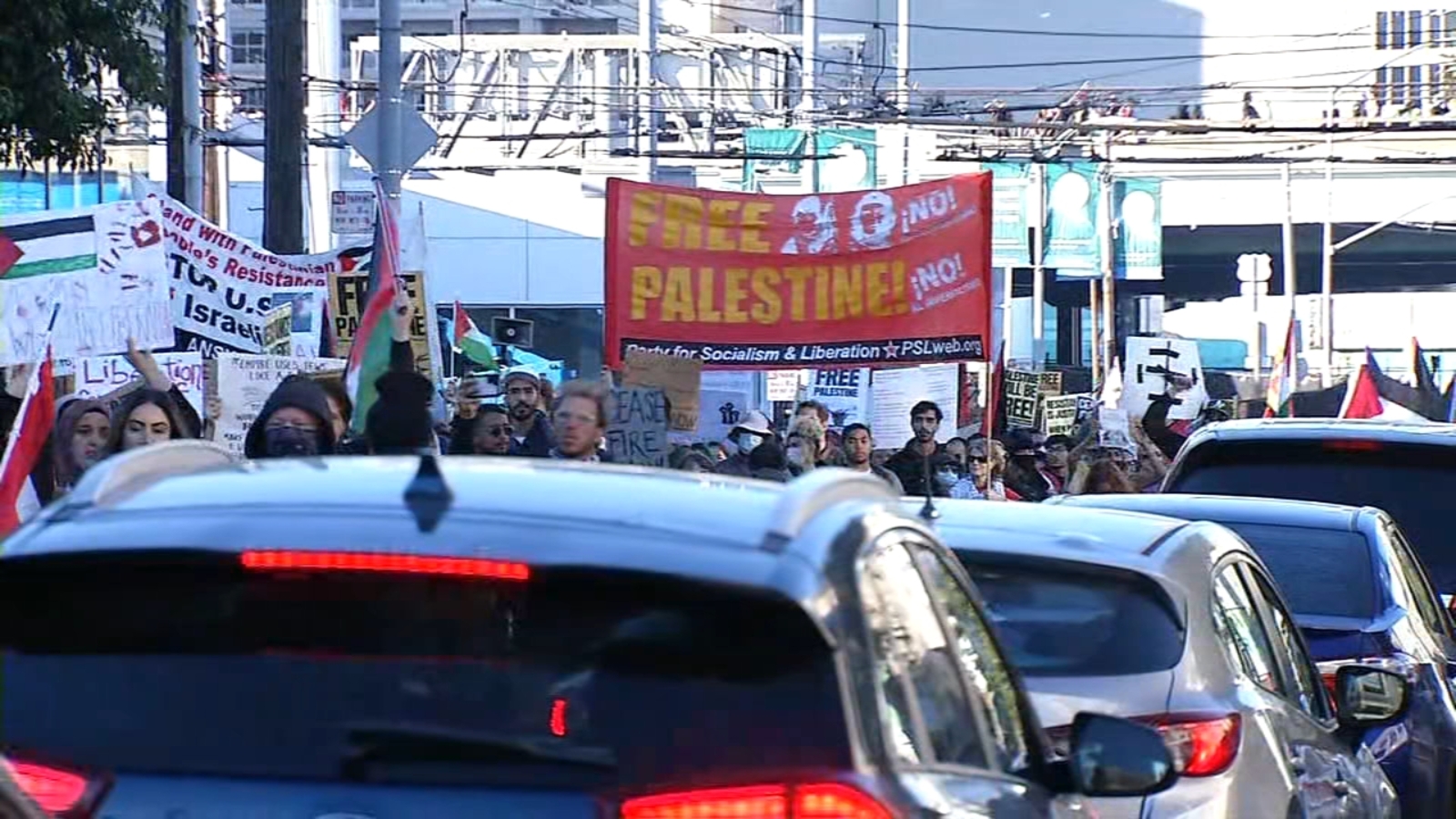 Protestors rallying for cease-fire in Gaza cause temporary lane closures in San Francisco, police say - Vimarsana News