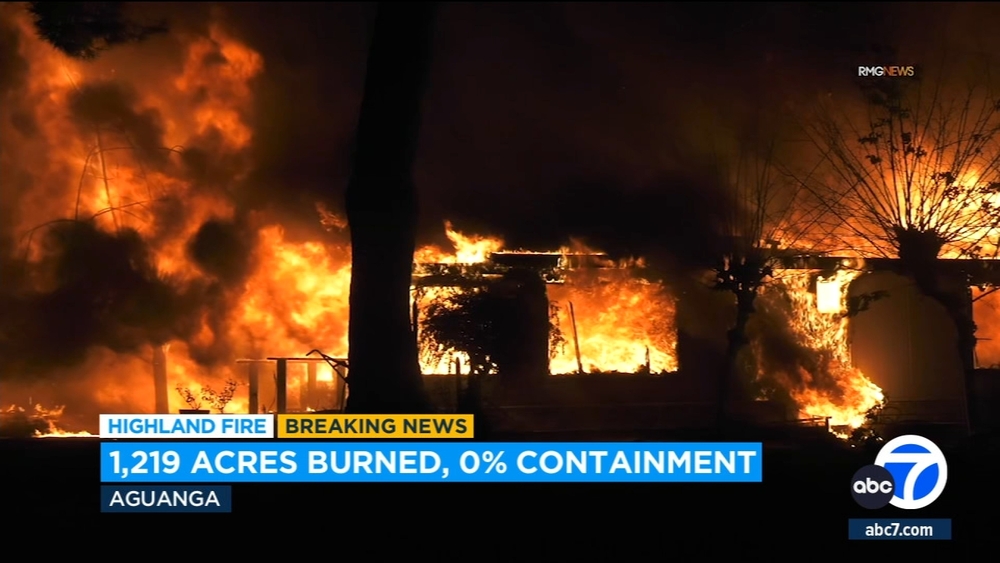 Fire burns 1,219 acres in Riverside County, prompting evacuations