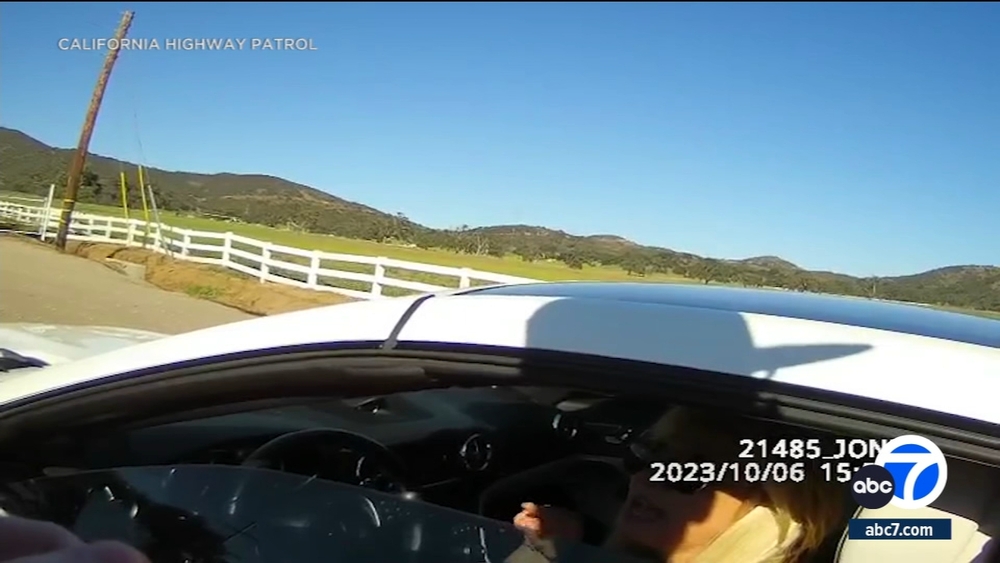 Bodycam video shows traffic stops involving Britney Spears