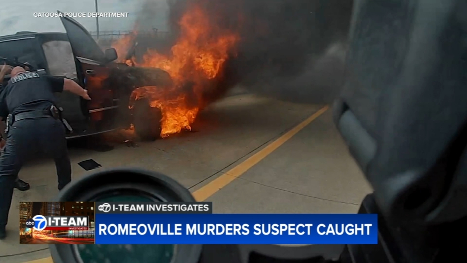 Police chase of Romeoville murders suspect Nathaniel Huey Jr. ends with burning vehicle near Tulsa, OK: VIDEO - Vimarsana News