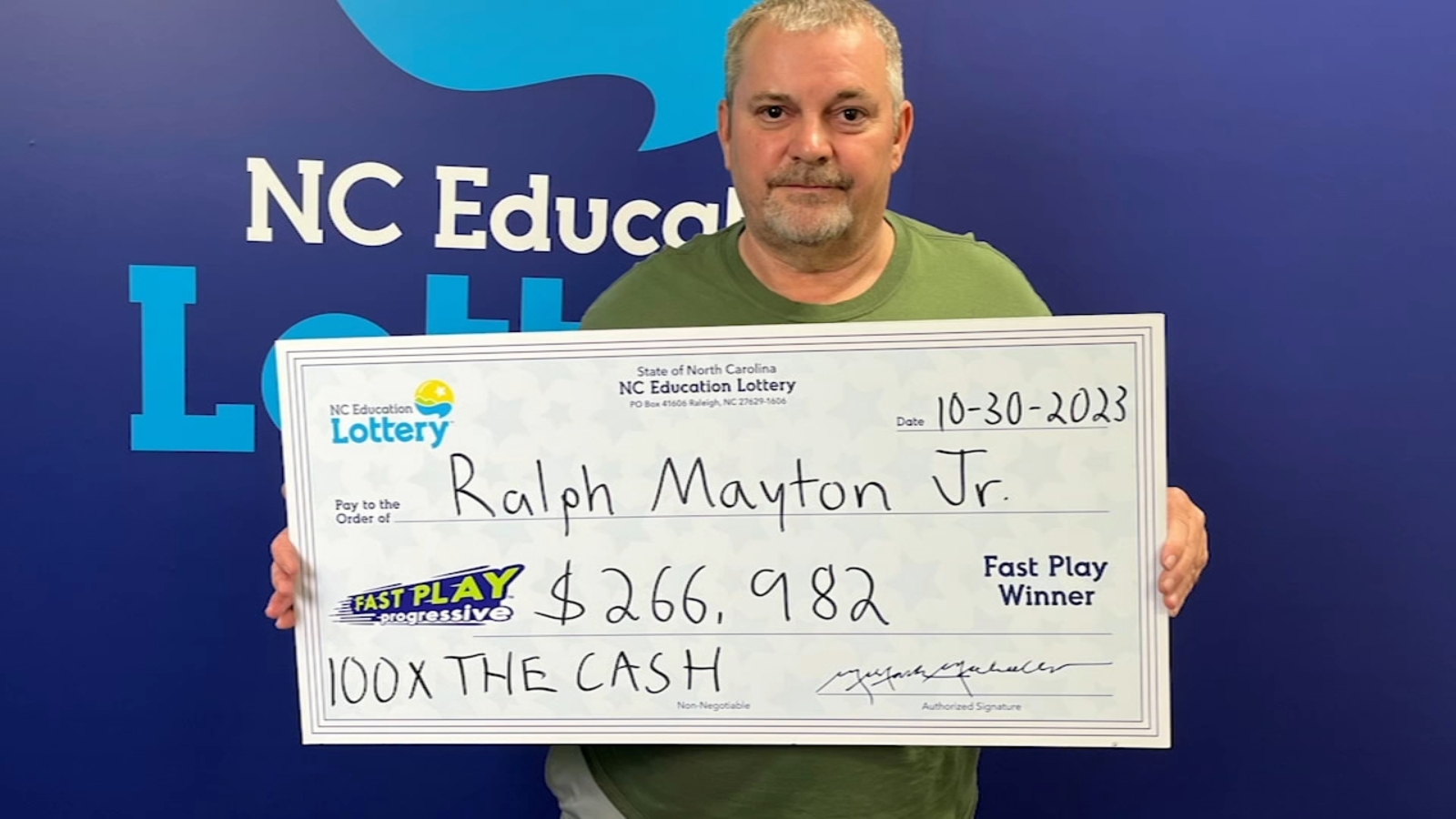 NC Education Lottery Lucky penny helps Graham man pocket 260,000
