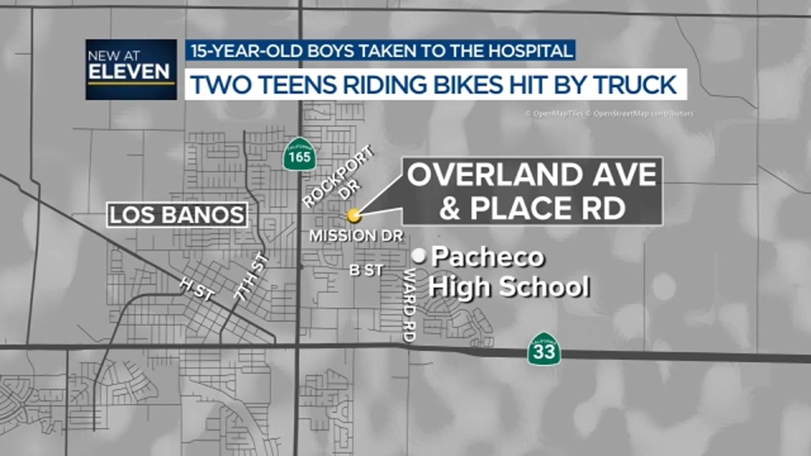 Two teens riding bikes hospitalized after being hit by truck in Los Banos - Vimarsana News