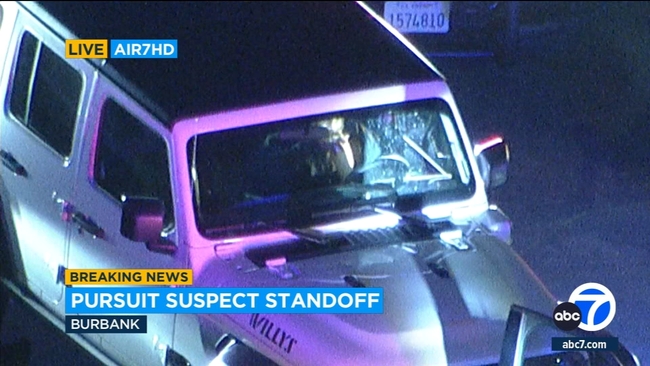 Burbank standoff: Chase suspect arrested after barricading himself in ...