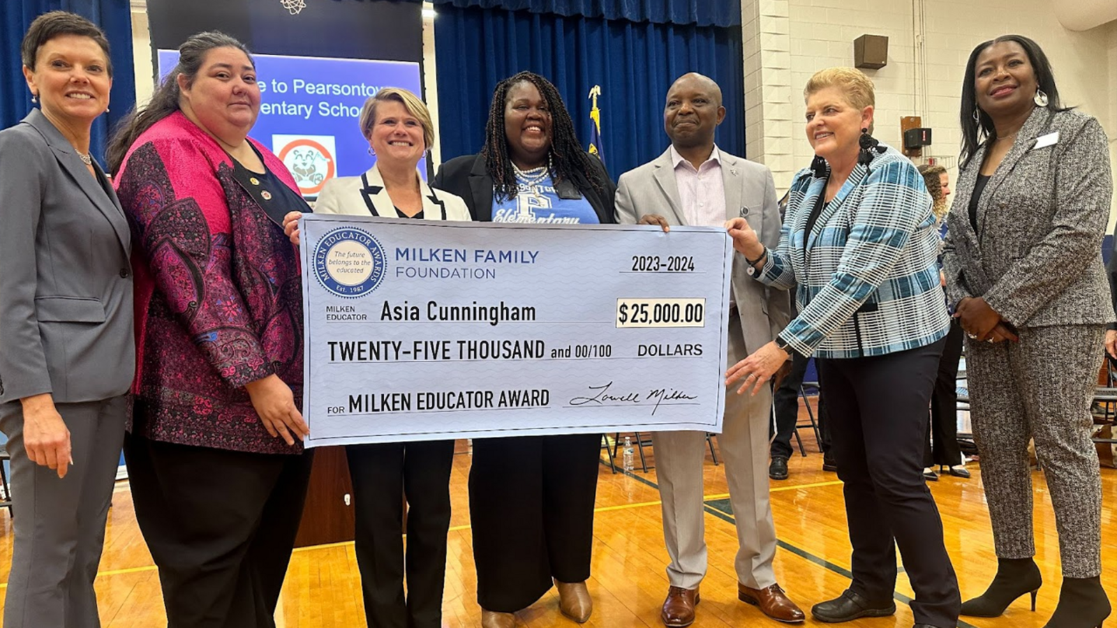 Pearsontown Elementary School Principal Asia Cunningham receives $25,000 Milken Educator Award - Vimarsana News