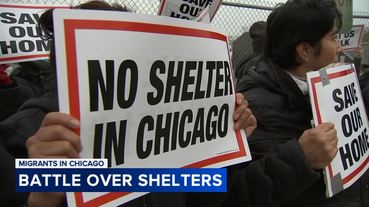 City signs lease for Brighton Park migrant camp, residents protest