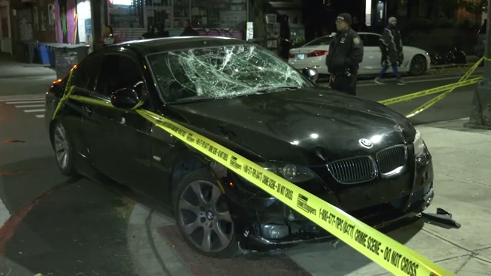 2 people struck by car that jumped curb in Brooklyn