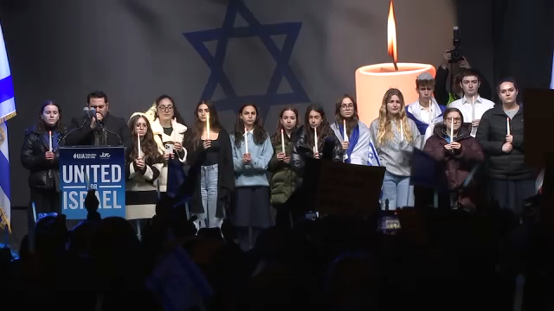 'Unite for Israel' rally on Upper West Side calls of release of hostages