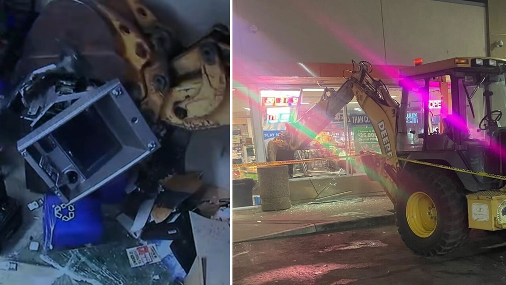 EXCLUSIVE: Thieves use backhoe to break into Oakland store