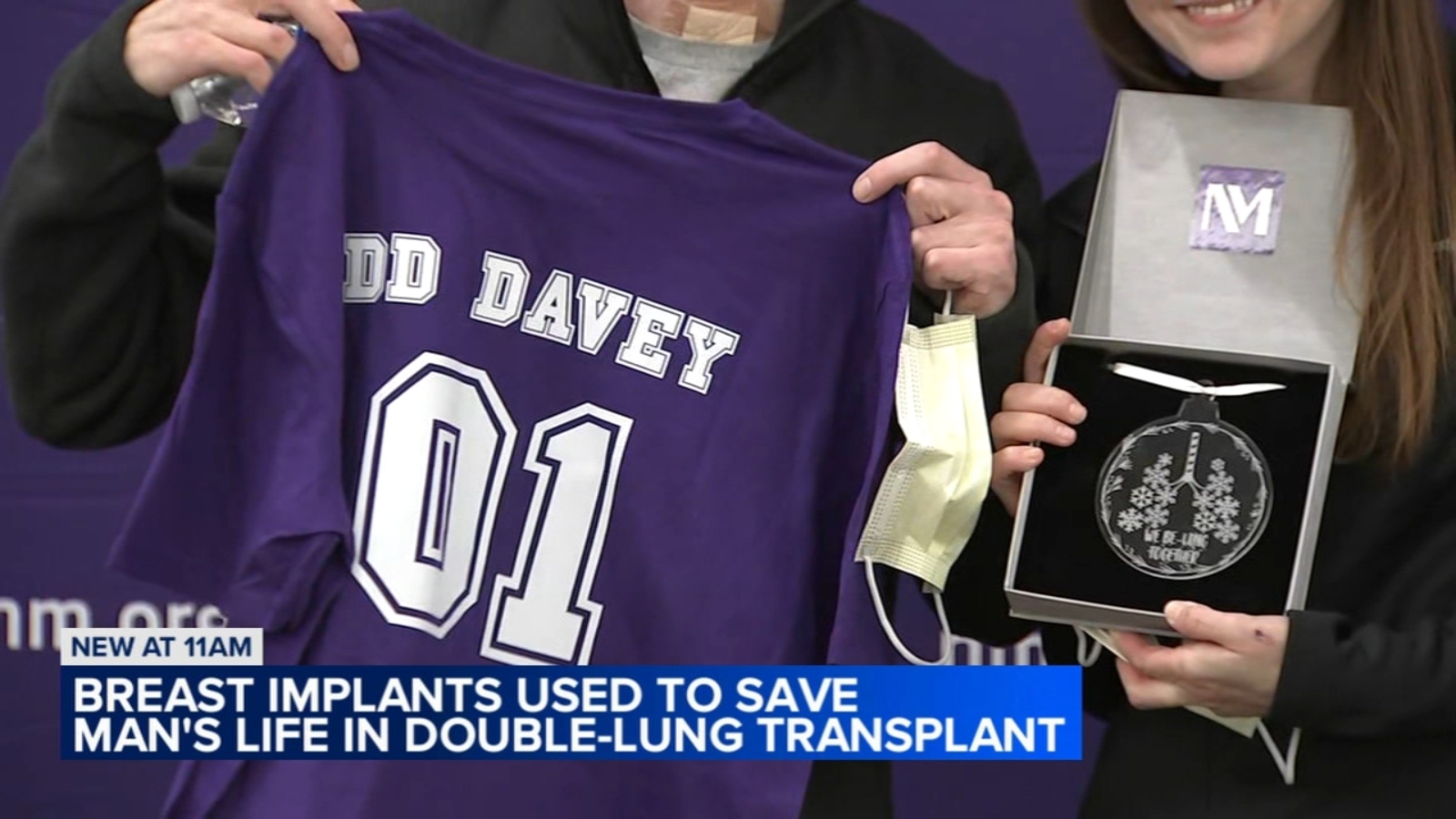 Northwestern surgeons perform double lung transplant with help of breast implants for 1st time