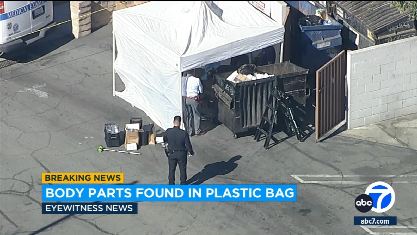 Encino news Human remains found in plastic bag in Encino, California