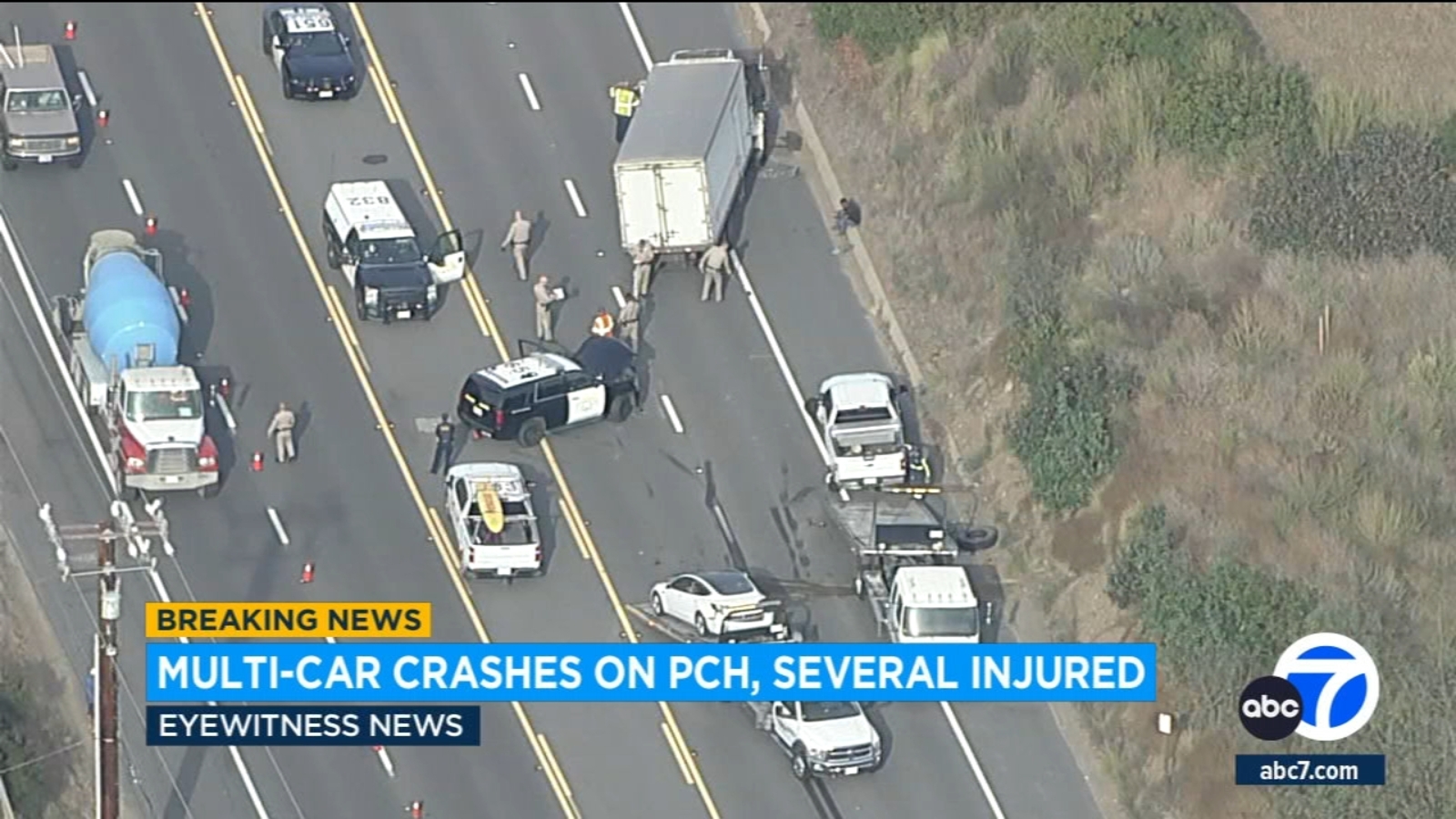 5 hospitalized in 2 separate crashes involving several vehicles on PCH in Malibu; NB lanes closed - Vimarsana News