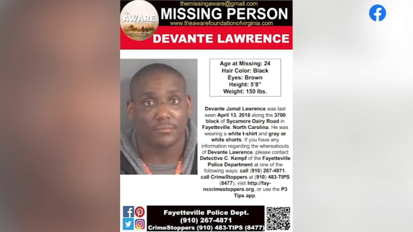Skeletal remains found near Bragg Boulevard were of man missing since 2018, Fayetteville police say - Vimarsana News