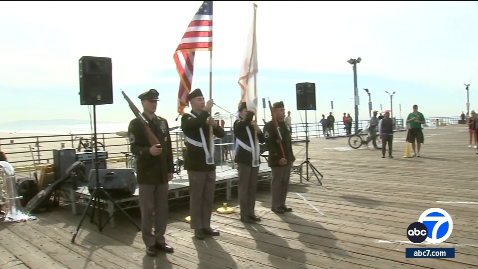 Santa Monica honors military veterans with ceremony including helicopter flyby, concert at pier - Vimarsana News
