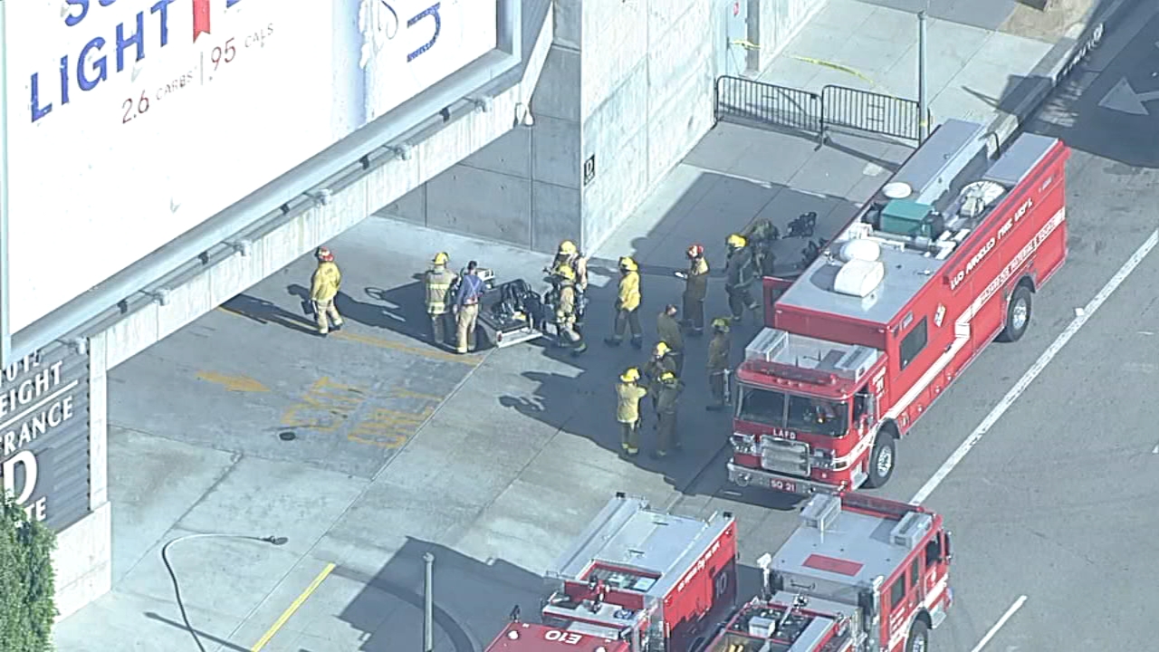 Hazmat team responds to report of chemical fumes near LA Live