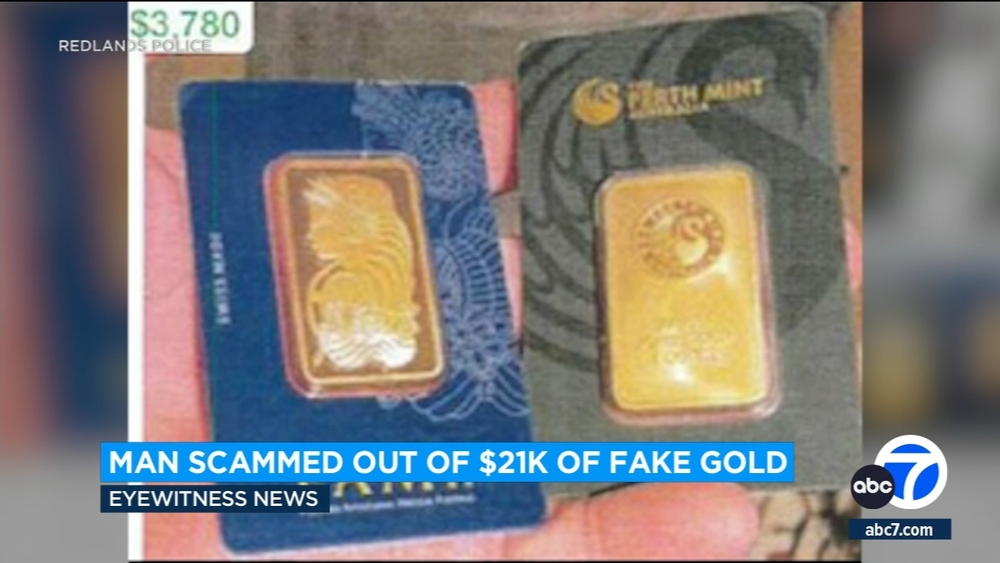 SoCal man scammed out of $21K after buying fake gold