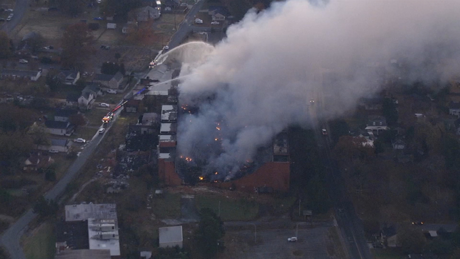 Large storage building a total loss due to fire in Graham ABC11